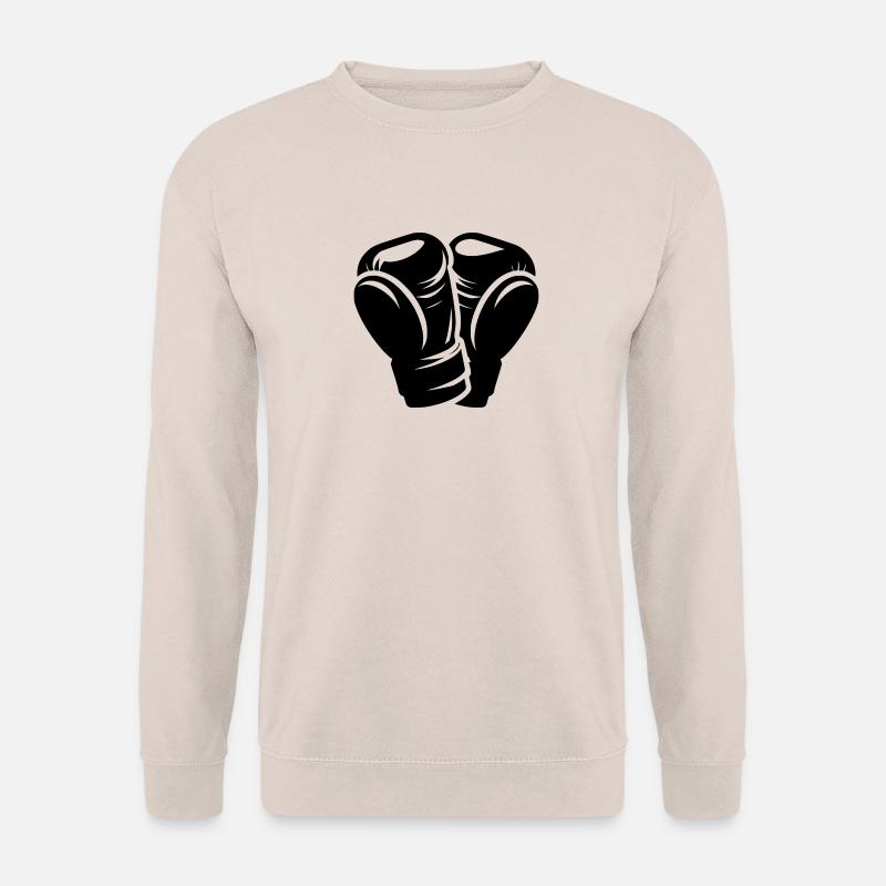 Zwei Boxhandschuhe Boxsport Symbole - Unisex Pullover - Sand