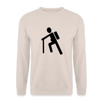 Bergsteiger - Unisex Pullover - Sand - Vorne - Alina (178cm) & Michal (187cm)