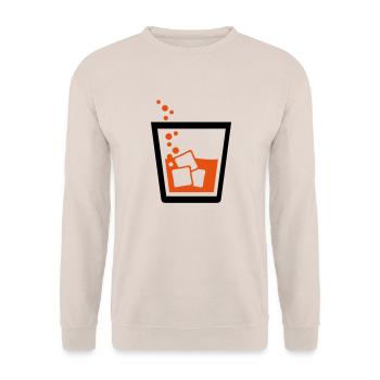 Whiskey - Geschenk zum Männertag - Unisex Pullover - Sand - Vorne - Alina (178cm) & Michal (187cm)