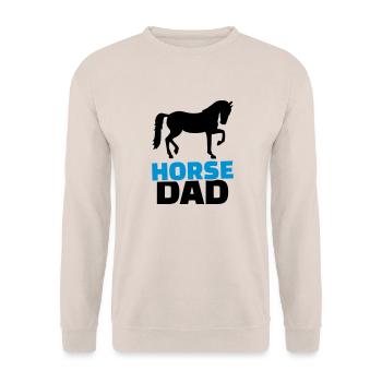 Horse Dad - Sweat-shirt Unisexe - sable - Devant - Alina (178cm) & Michal (187cm)