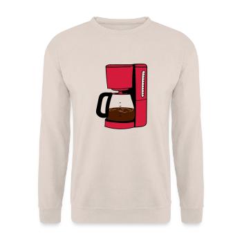 coffee maker - Unisex Sweatshirt - sand - Front - Alina (178cm) & Michal (187cm)