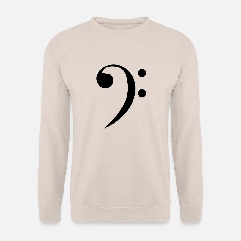 Bassschlüssel - Unisex Pullover - Sand