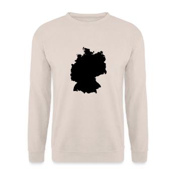 Deutschland - Unisex Pullover - Sand - Vorne - Alina (178cm) & Michal (187cm)
