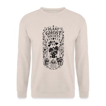 Plant Ghost Society - Unisex Pullover - Sand - Vorne - Alina (178cm) & Michal (187cm)