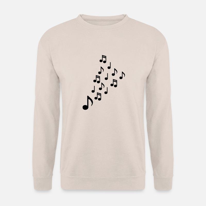 Noten - Musik - Unisex Pullover - Sand