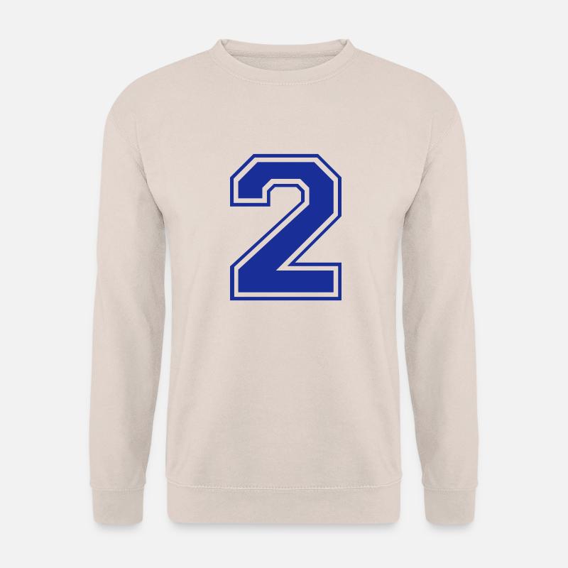 2 - Nummer - Zahl - Unisex Pullover - Sand