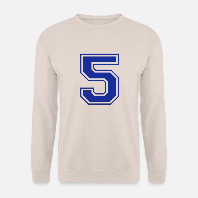 5 - Nummer - Zahl - Unisex Pullover - Sand