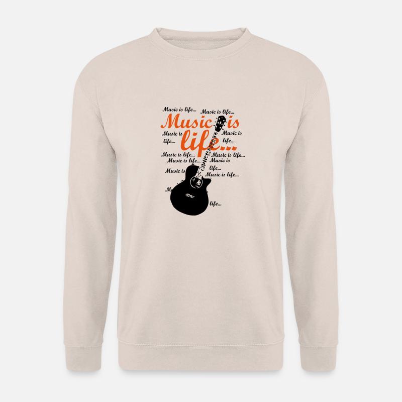 Music is life - Unisex Pullover - Sand