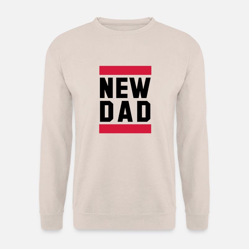 NEW DAD Funny Pregnancy Design - Unisex Pullover - Sand