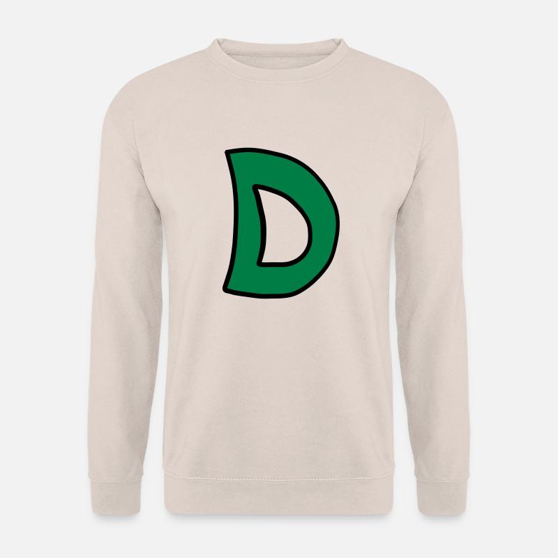 Buchstabe D Comic Cartoon - Unisex Pullover - Sand