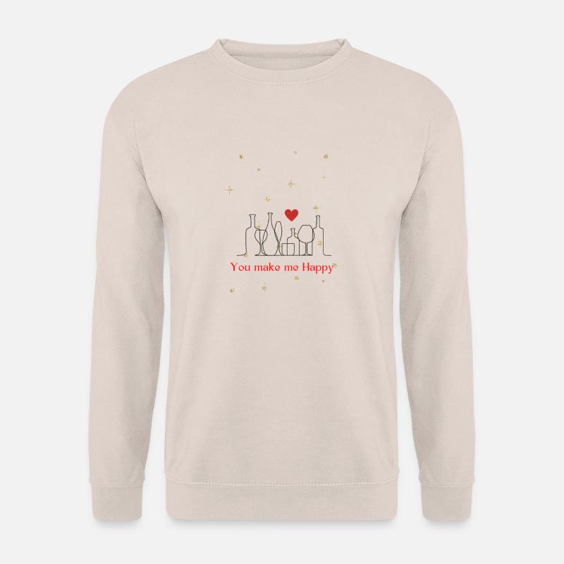 You make me Happy - Unisex Pullover - Sand