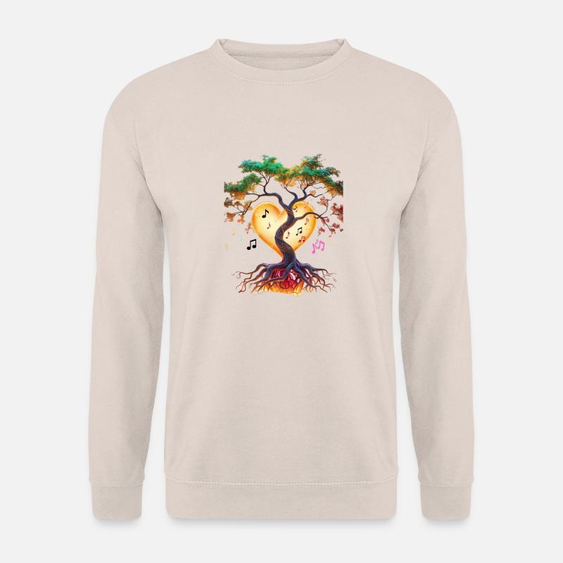 Magischer Musik Baum - Unisex Pullover - Sand