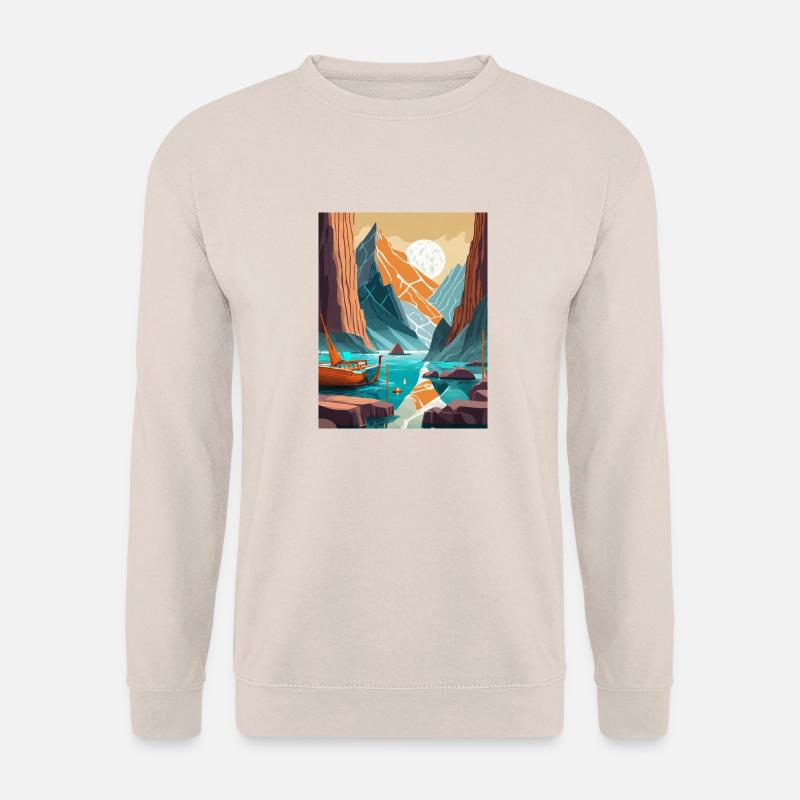 Berge in Asien - Unisex Pullover - Sand