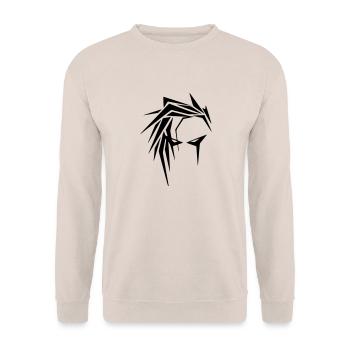 emo boy - Unisex Pullover - Sand - Vorne - Alina (178cm) & Michal (187cm)