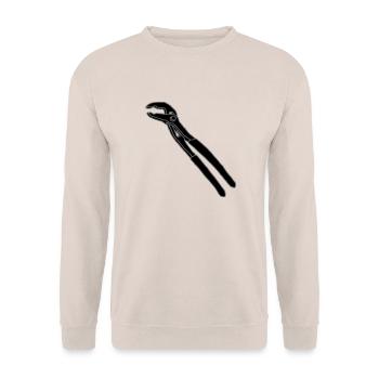 Rohrzange Schwedenzange 2 - Unisex Pullover - Sand - Vorne - Alina (178cm) & Michal (187cm)