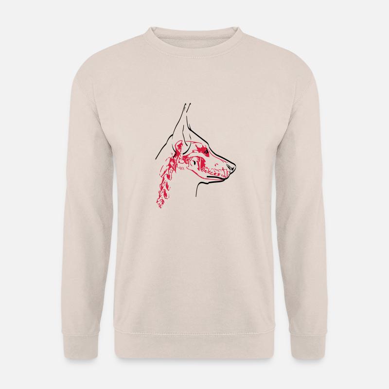 Hunde Skull - Unisex Pullover - Sand