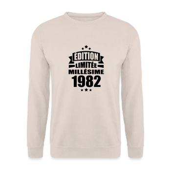 édition limitée millésime 1982 - Sweat-shirt Unisexe - sable - Devant - Alina (178cm) & Michal (187cm)
