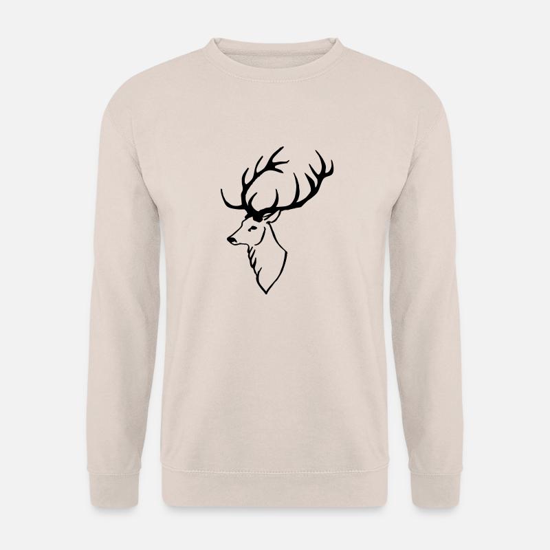 Hirschkopf - Unisex Pullover - Sand