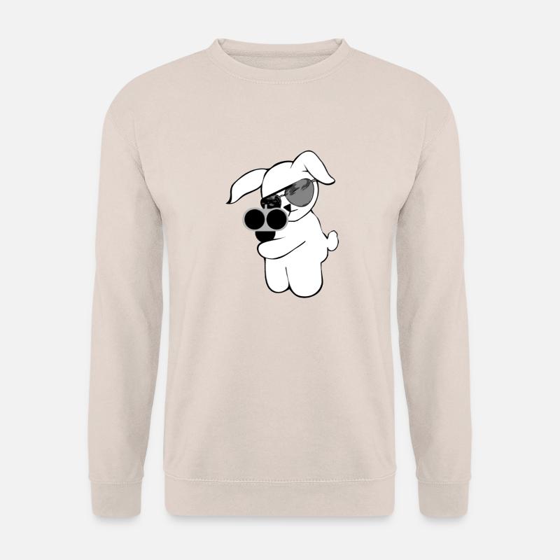 shotgun rabbit - Unisex Sweatshirt - sand