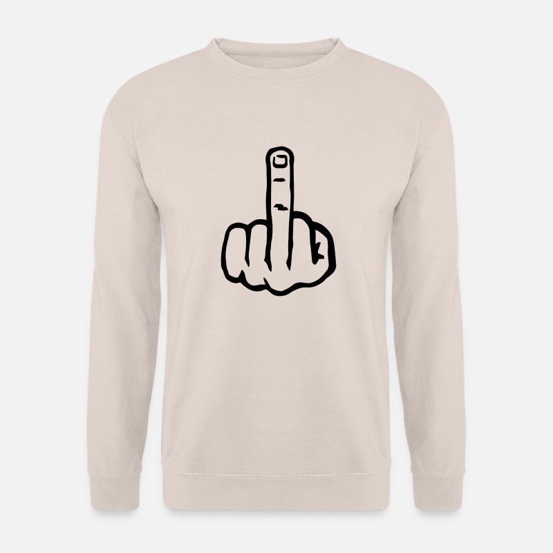 Middle finger - Unisex Sweatshirt - sand