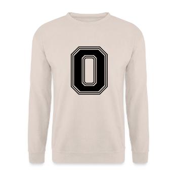 O_letter_O_(w31) - Unisex Sweatshirt - sand - Front - Alina (178cm) & Michal (187cm)