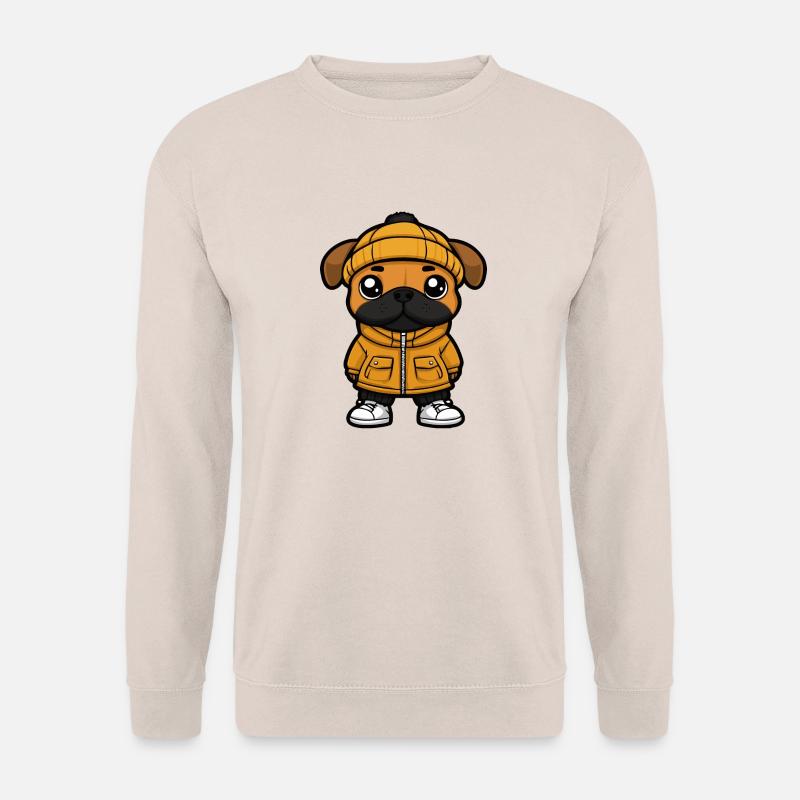Boxer Hund Cartoon - Unisex Pullover - Sand