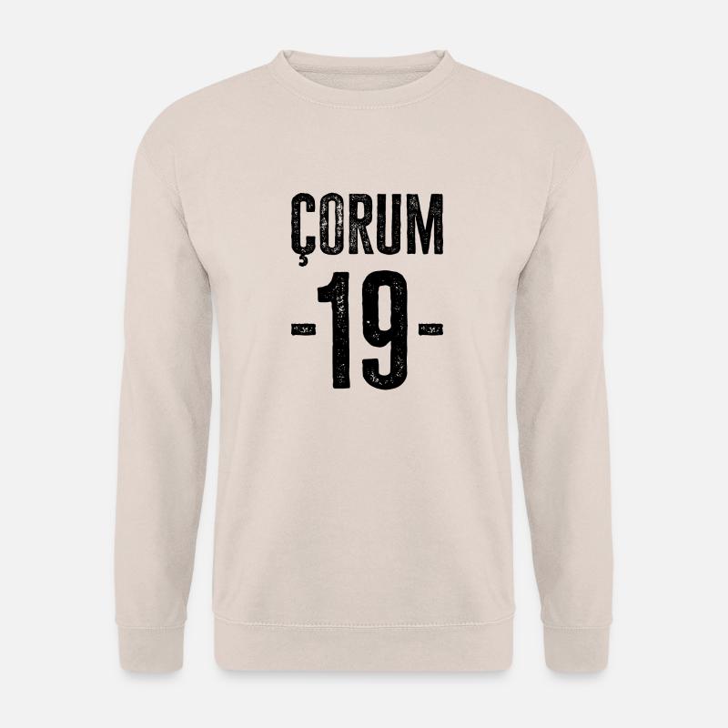Çorum 19 – Stolz auf Kultur und Geschichte - Unisex Pullover - Sand