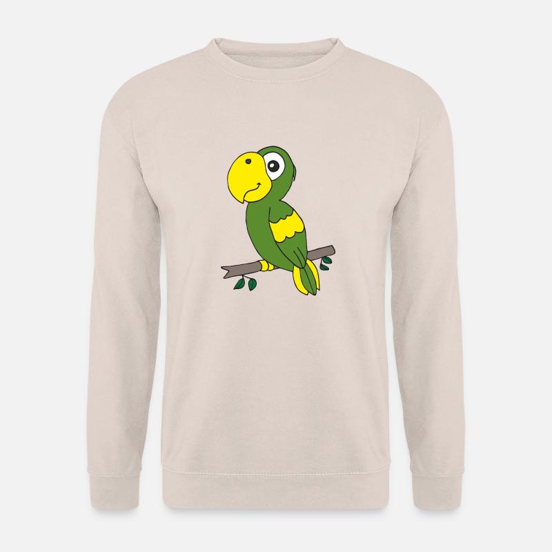 papagei grün - Unisex Pullover - Sand