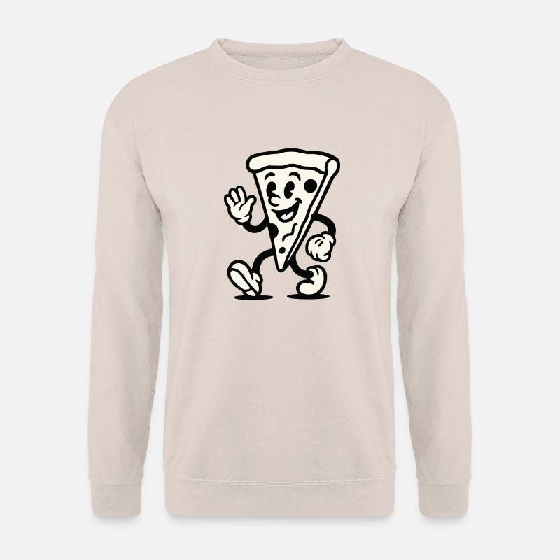 pizza comic - Unisex Pullover - Sand