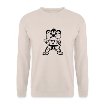 Judo Tiger - Sweat-shirt Unisexe - sable - Devant - Alina (178cm) & Michal (187cm)