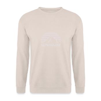 K2 Alpenglow – Mountain at Sunset Cream - Unisex Sweatshirt - sand - Front - Alina (178cm) & Michal (187cm)
