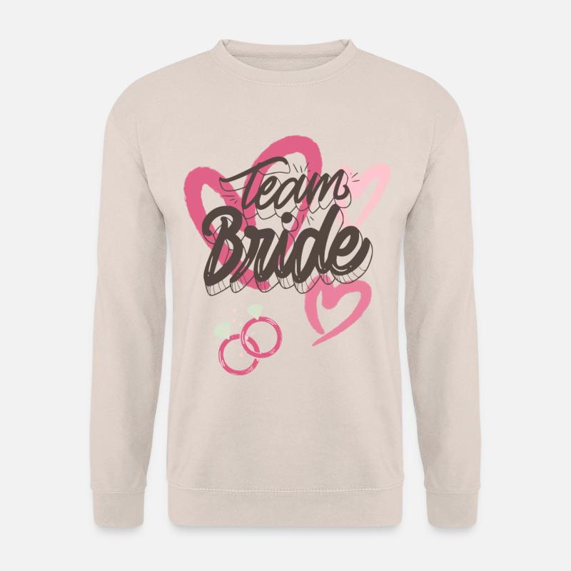 Cute Bride to Be Sweatshirt, TeamBride - Unisex Sweatshirt - sand