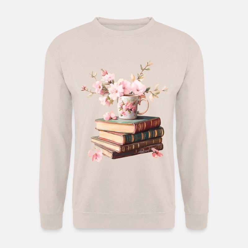 Stack of books - Unisex Sweatshirt - sand
