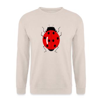 Ladybug - Unisex Sweatshirt - sand - Front - Alina (178cm) & Michal (187cm)