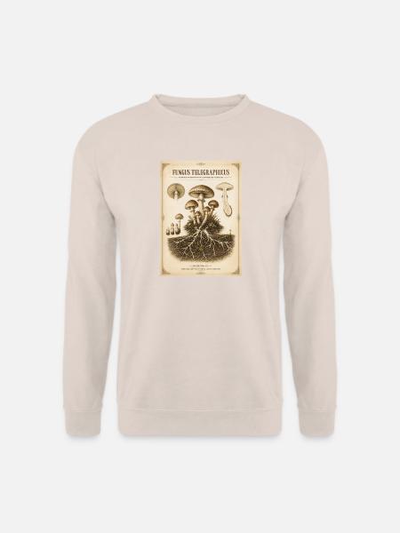 Fungus Telegraphicus – Viktorianische Pilzstudie - Unisex Pullover - Sand