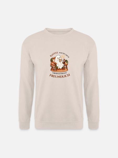 Kaffeegeist in bester Laune - Unisex Pullover - Sand