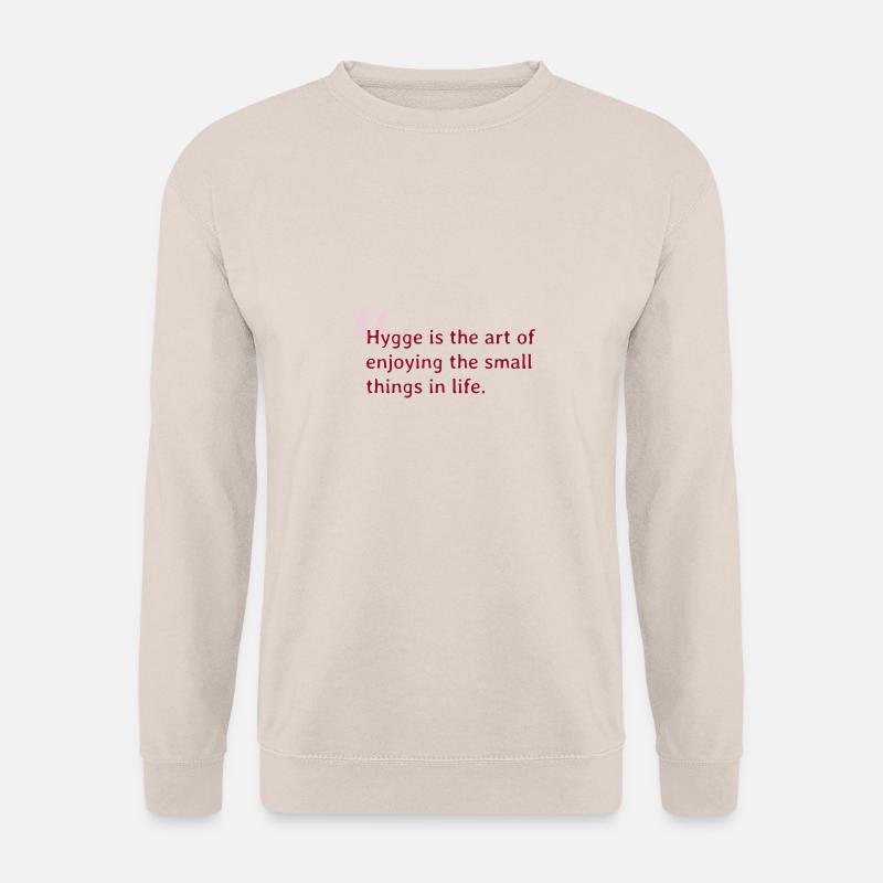 Hygge Zitat rot - Unisex Pullover - Sand