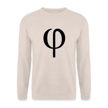 phi greek - Sweat-shirt Unisexe - sable - Devant - Alina (178cm) & Michal (187cm)