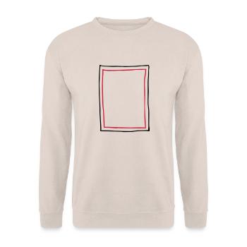 Frame picture frame - Unisex Sweatshirt - sand - Front - Alina (178cm) & Michal (187cm)
