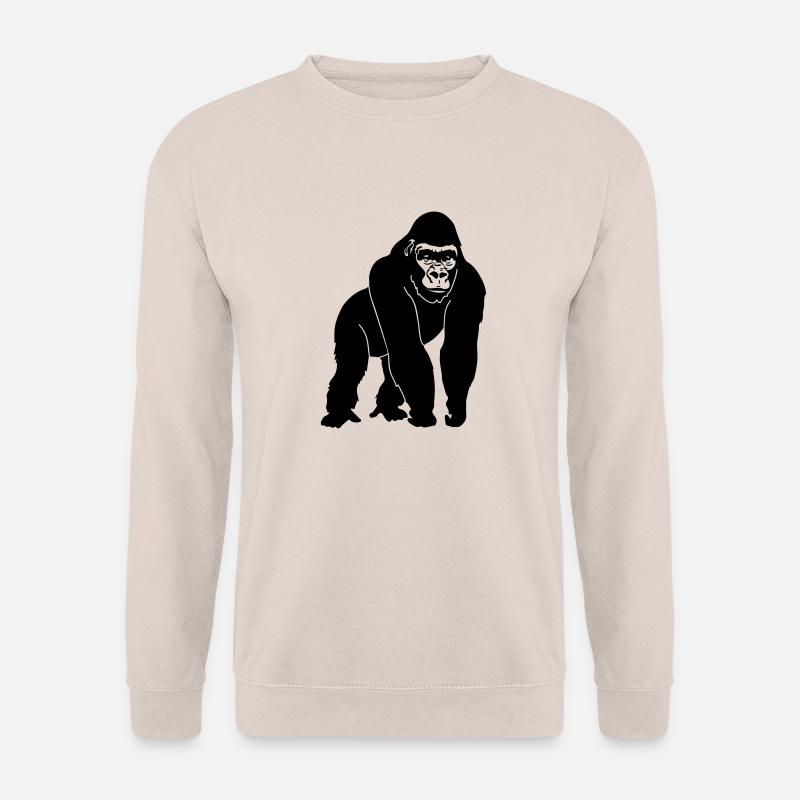 Gorilla Silhouette - Unisex Pullover - Sand