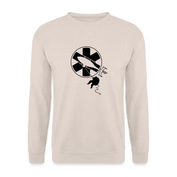helico_6 - Sweat-shirt Unisexe - sable - Devant - Alina (178cm) & Michal (187cm)