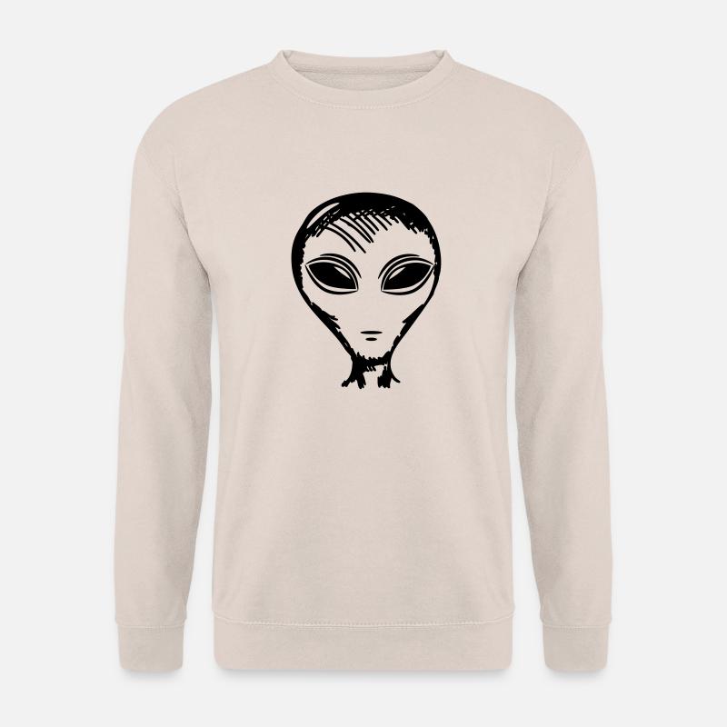 alien face - Unisex Sweatshirt - sand