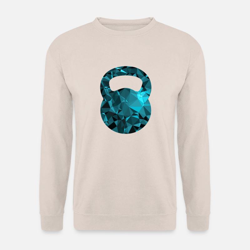 Kettlebell (Low Poly) - Unisex Sweatshirt - sand