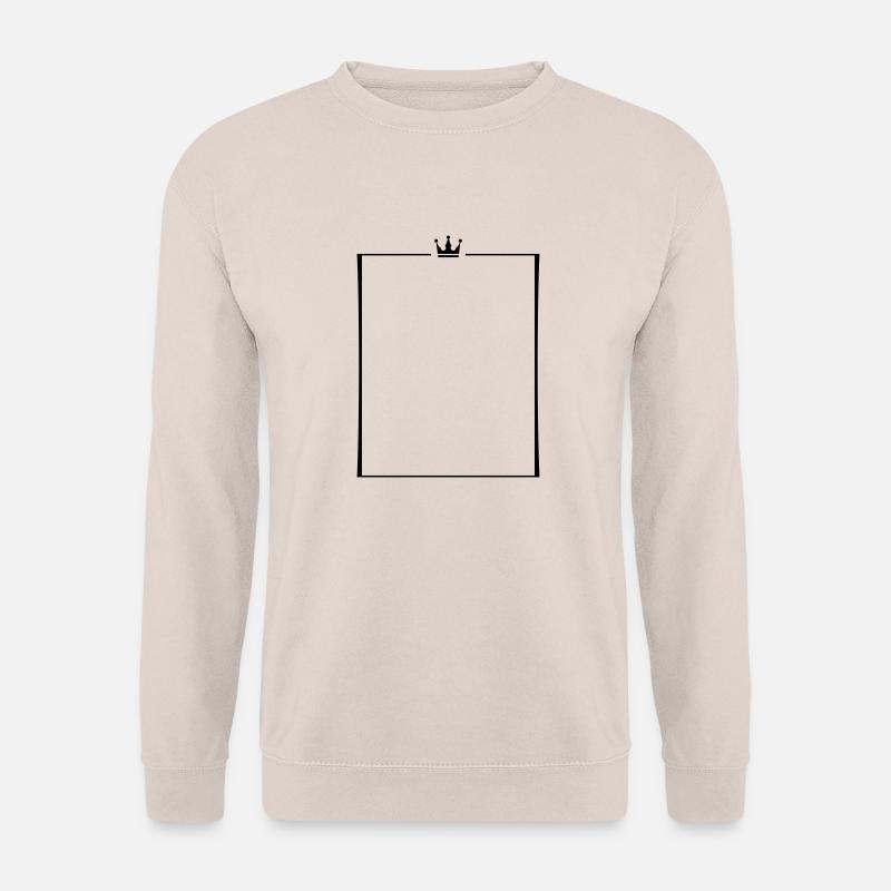 rahmen krone - Unisex Pullover - Sand