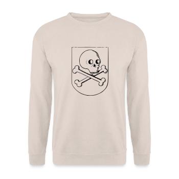 Crâne et os - Sweat-shirt Unisexe - sable - Devant - Alina (178cm) & Michal (187cm)