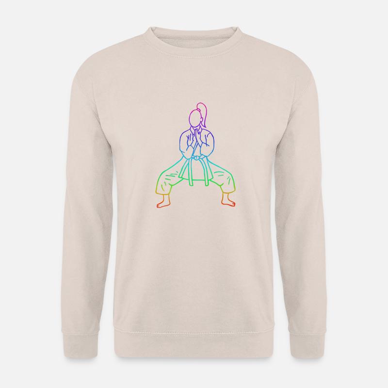 Seiyunchin Weiblicher Umriss Regenbogen - Unisex Pullover - Sand