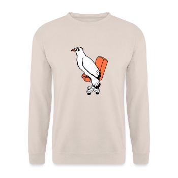 Oiseau Assis Chaise Bureau Chaise Pivotante Travail - Sweat-shirt Unisexe - sable - Devant - Alina (178cm) & Michal (187cm)