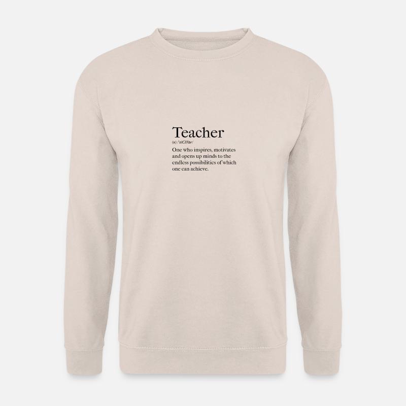 Lehrer - inspirierender Spruch - Unisex Pullover - Sand