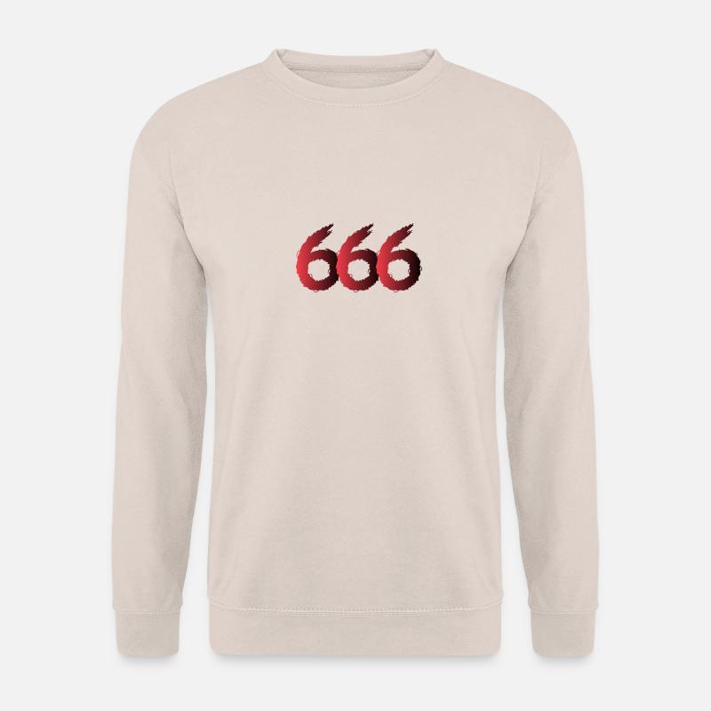 666 Symbol Zahl - Unisex Pullover - Sand
