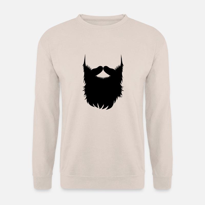 Hipster Beard Vector - Unisex Pullover - Sand